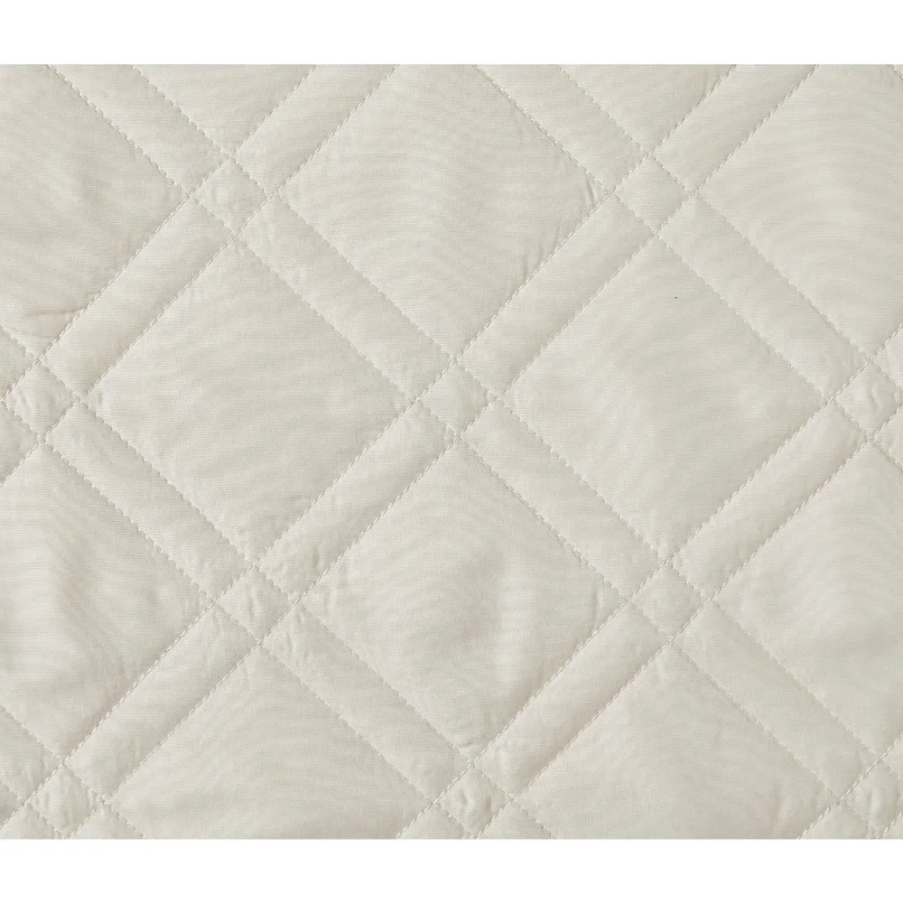 NEW Mainstays Queen Beige White Brown Reversible Quilt Bedding Set
